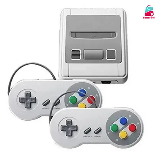 Videogame Retrô Mini 8 Bits com 620 Jogos e 2 Controles