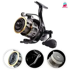 Molinete de Pesca HE 1000-7000 Carretel de Metal Corpo EVA 10kg Máximo Mar e Oceano Durável