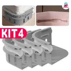 KIT4 Cinta Antideslizante Para Lençol Ajustável Fixador De Cama Elástico Sem Prego