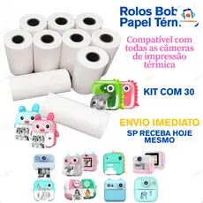 Bobina Térmica Rolo De Papel Branco Refil Para Mini Impressora Portátil e Câmera Instantânea
