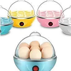 Maquina Eletrica Cozedor De Ovos No Vapor Egg Cooker 110V Cor Aleatória