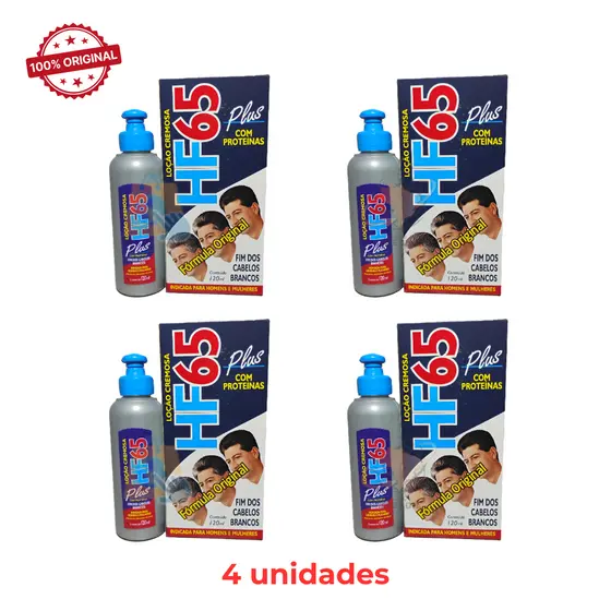 Kit 4 un Loção Cremosa Restauradora de Cor Capilar Pepilon Hf65 Plus Original 120ml