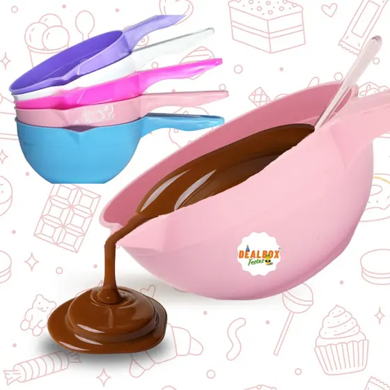 1 a 5 Panelinhas Multiuso Confeitaria 850ml Derretedeira de Chocolate