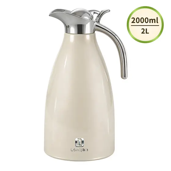 Garrafa Térmica Grande Capacidade 2L De Aço Inoxidável SUS304 Para Festas Em Casa Viagens Camping Mantém Quente Por 24H
