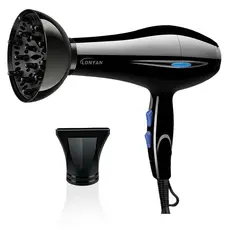 Ssecador de Cabelo Profissional com Difusor Concentrador 127V 220V íons Negativo Alta Velocidade Silencioso Quente Frio
