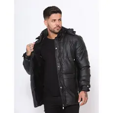 jaqueta masculina bobojaco impermeável de nylon toda forrada de pelinhos por dentro com capuz removível tendência
