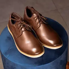 Sapato Masculino Derby Casual Confortável Elegante Cadarço Preto Marrom Trabalho