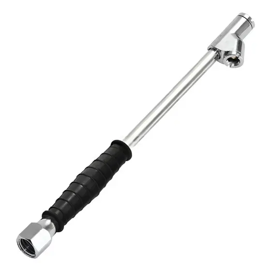 Bico De Ar Duplo Reto Longo Com Cabo De Borracha - St10306 - Steels Prolube
