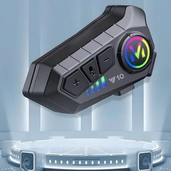 Fone de Ouvido moto Capacete Chamadas Mãos Livres Motocicleta Sem Fio Bluetooth 5.3 IPX6 á prova de água- envio rápido