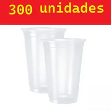Kit 300 Copos Descartável Transparente Plástico Versátil Higiênico 300ml