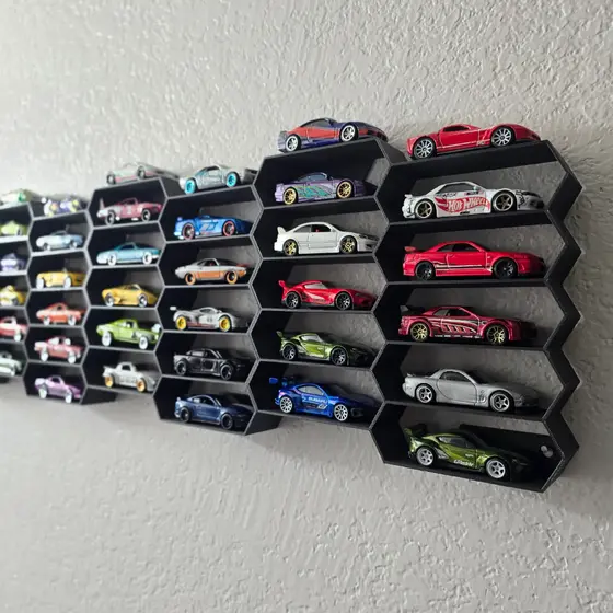 Display Prateleira Hot Wheels Estante Modular Para Parede Carrinho Gearhead Miniaturas 10/20 Carrinhos