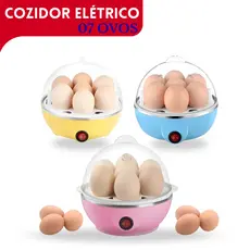 Cozedor Elétrico de Ovos Legumes Cozinha a Vapor Portátil 110V/350W - Sortida