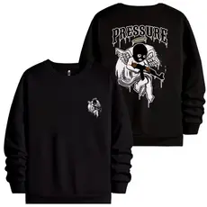 Blusa De Frio Moletom Casaco Gola Redonda Baby Angel Mask Gangster Ak47 Streetwear