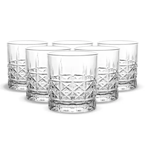 Conjunto 6 Copos de Vidro Vega 300 ml - Reforçado Premium para Água, Sucos e Drinks