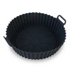 Forma Airfryer De Silicone Antiaderente 230°C Dobrável Alças Prática