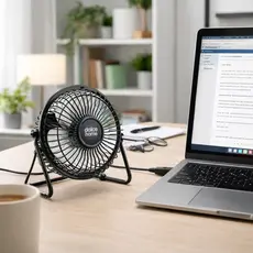 Mini Ventilador Usb Portátil - Ultra Silencioso de Mesa USB Compacto para Escritório