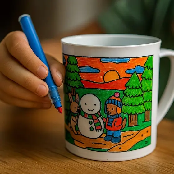 Kit 100 Canecas Bob Natal na Neve! Bob e o boneco de neve e seus amigos Desenho frente e verso