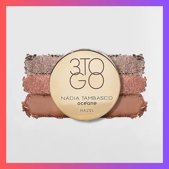 Trio de Sombras Nádia Tambasco By Océane - 3 To Go Palette 7,8g