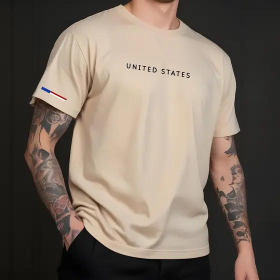 Camiseta Manfinity T-SHIRT UNITED STATES Urban Camisa Street Wear Masculina