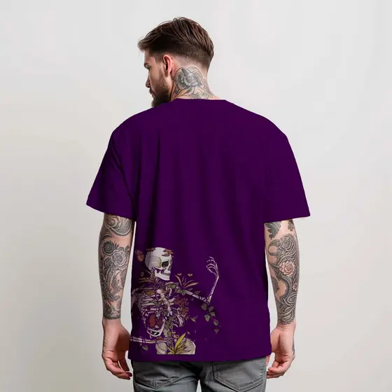 Camiseta Masculina SKULL OF ROMEU Camiseta 100% Algodão