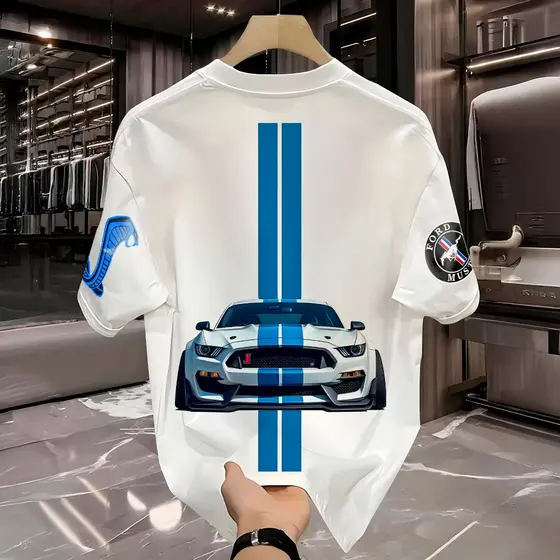 Camiseta Masculina Shelby GT T-shirt 100% Algodão Street Wear