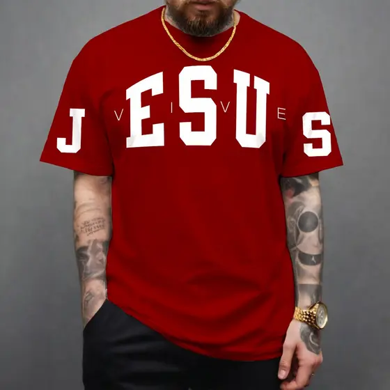 Camiseta Masculina Jesus Vive Diverse 100% Algodão