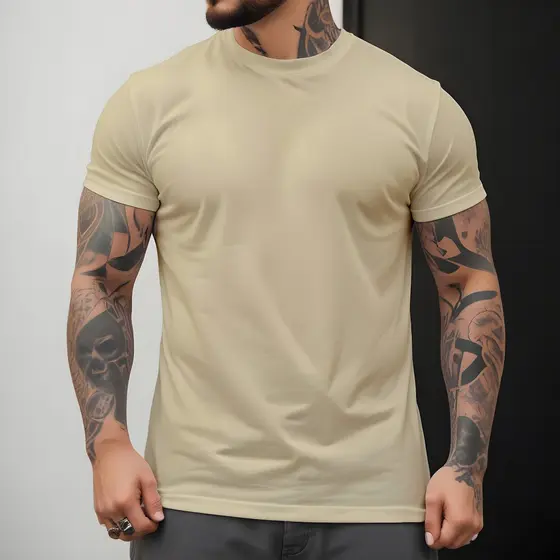 Camiseta Blusa LISA BASICA T-Shirt Blusa Masculina Diverse Estilos Manfinity 100% Algodão