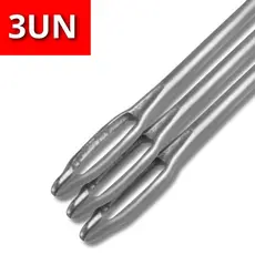 3 Agulhas para Aplicador de Reparos Remendo Pneu Sem Camara Kit com 3 Unidades