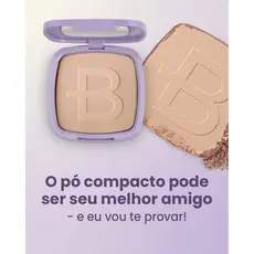 PÓ COMPACTO PARA MAQUIAGEM DA MARCA BAUNY COM FPS25