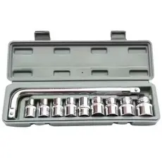 KIT10 Ferramentas c/10 Peças Chave L Soquete De Boca com Estojo--Mwei Store