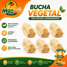 Esponja Vegetal Bucha Natural 100% Ecológica - 06 Unidades