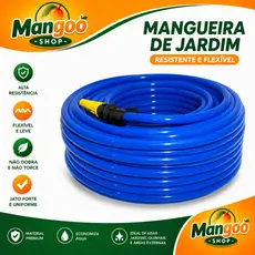 Mangueira Jardim Reforçada Lisa Flexivel  20 Metros Não Dobra Flexivel