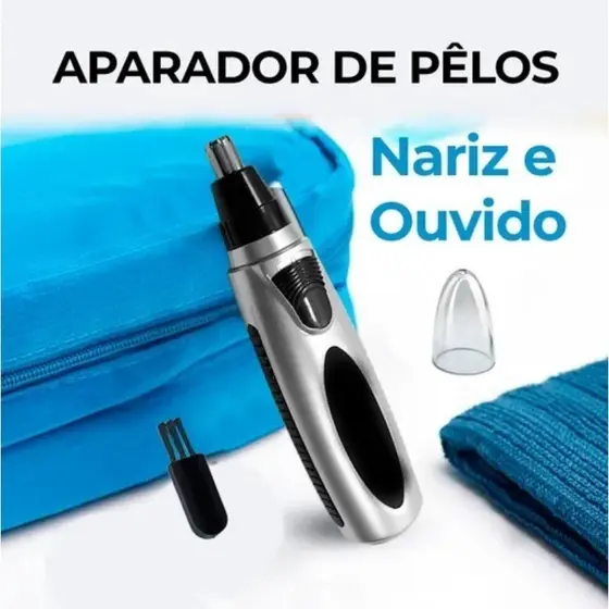 Aparador Removedor Depilador de Pelos do Nariz Elétrico/Portátil - Nariz/Orelha/Rosto