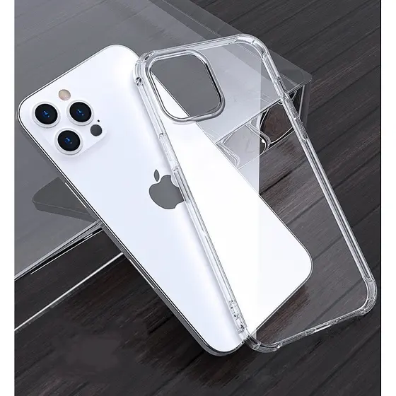 Capa Transparente Anti-Amarelamento Para iPhone XR 11 12 13 14 15 16 Pró e Max + Brinde Exclusivo