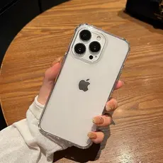 Capa Anti Impacto Transparente Case para iPhone XR 11 12 13 14 15 16 Pró e Max