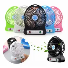 Mini Ventilador de Mesa 3 Velocidades - Recarregável / Portátil / Silencioso