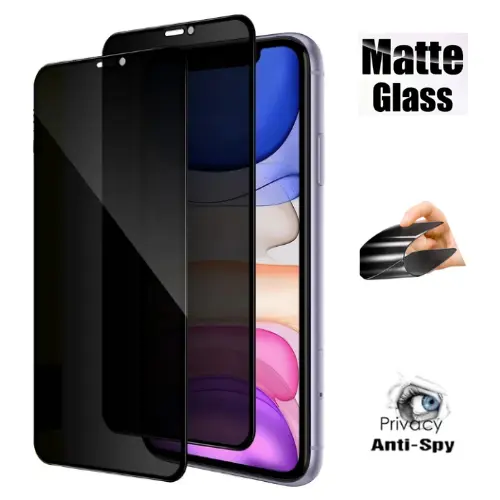 Película Privacidade Cerâmica Fosca iPhone 11 12 13 14 15 16 PróMax - Anti Espião Resistente e Fosca
