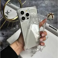 Capa Anti Impacto iPhone XR 11 12 13 14 15 16 Pró Max - Case Space Transparente Resistente