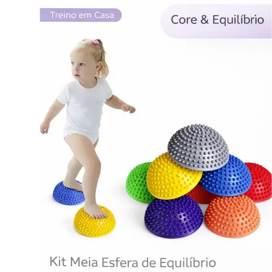Bola de Massagem Meia Esfera para Equilíbrio e Treino | Yoga Pilates