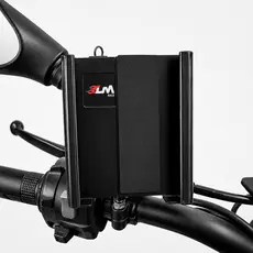 Suporte Celular Moto LM Race Aço Reforçado Fixação Retrovisor Universal Preto