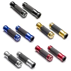 Manopla Punho Luva Esportiva Moto Com Peso Em Alumínio Para Honda Yamaha Universal Cores