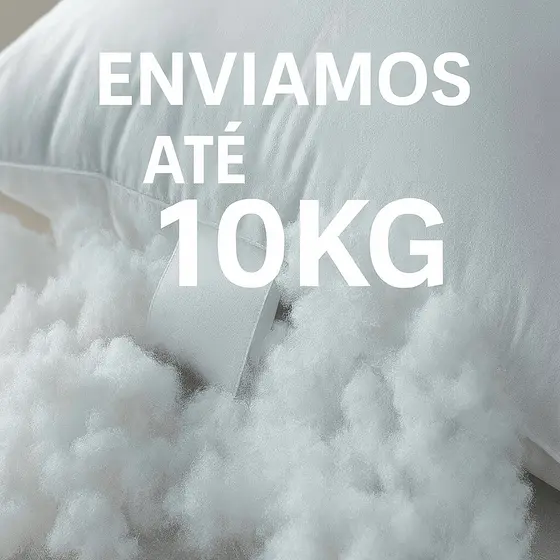 Fibra Extra Virgem Siliconada Cor Branca Para Enchimentos de Travesseiro