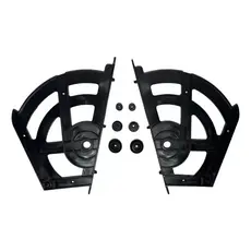 Kit Sistema Articulador Para Sapateira Basculante Articulação Porta Com Parafusos Branco Preto Cinza