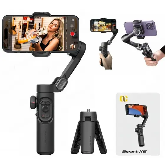 Estabilizador Smart XE Gimbal De 3 Eixos Controle APP Sensor De Movimento Gimbal para Smartphone