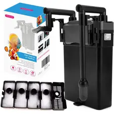 Filtro Externo Hang-on para Aquário Newpet Tipo Cascata 3 em 1 Filtragem Silenciosa