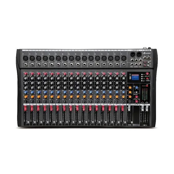 VEDO 16 Canais Mesa De Som VDA216L Mixer de Áudio Console Professional Misturador Multifuncional Mixagem DJ Console