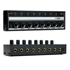 VEDO Amplificador de Fones de Ouvido 8/4 canais HA800-P/HA400 Amplificador Estéreo De áudio Ultracompacto Com Adaptador