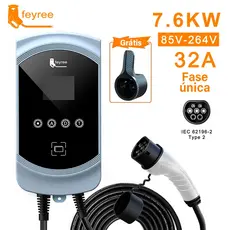 Feyree Carregador De Carro Elétrico 7.6kw 32a Tipo 2 Para Tesla Byd Carregador Parede 110/220V