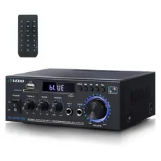 VEDO AK45Pro Amplificador Estéreo De áudio Doméstico Bluetooth 400W Com Remoto 2 Canais Para Alto-falantes Bivolt