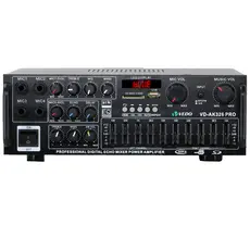 VEDO Amplificador De Potência 300W RMS Canal 2.1 Bluetooth Sub 12V 110/220V Com EQ Controle Remoto Para Doméstico Carro